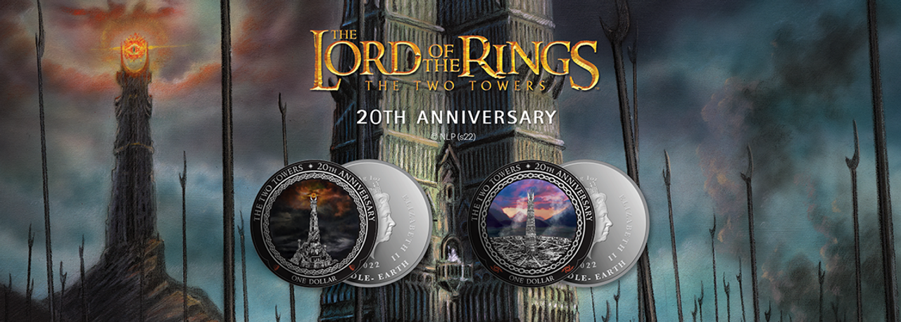 The Two Towers 20th Anniversary coins